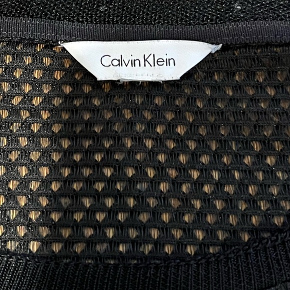 🖤 CALVIN KLEIN – Black mesh pullover – Est. size S/M - Picture 2 of 8